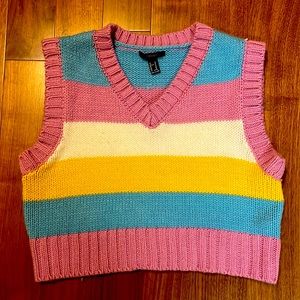 Striped Sweater Vest from Forever 21
